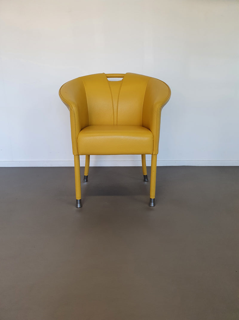 Paolo Piva- rare model - 4 Leather Armchairs Auretta , Edition Wittmann, circa 1980