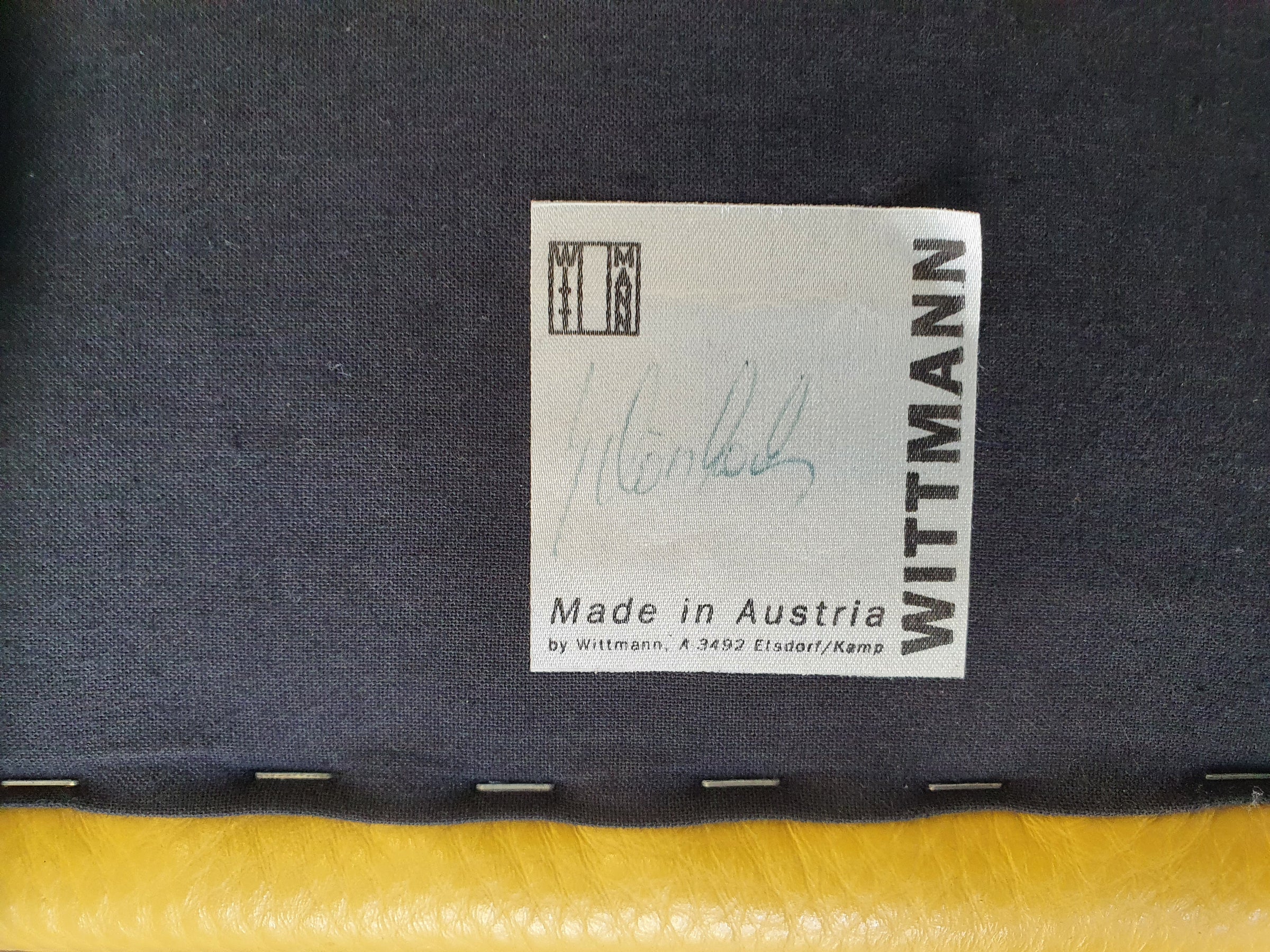 Paolo Piva- rare model - 4 Leather Armchairs Auretta , Edition Wittmann, circa 1980
