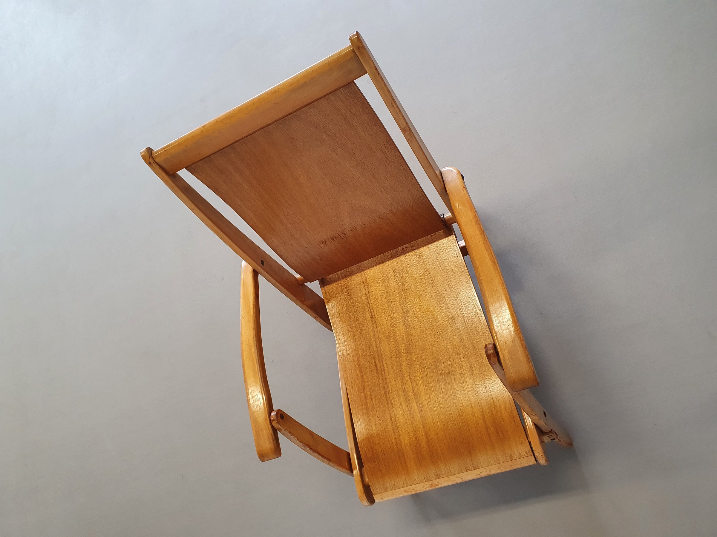 Mid Century plywood folding chairs