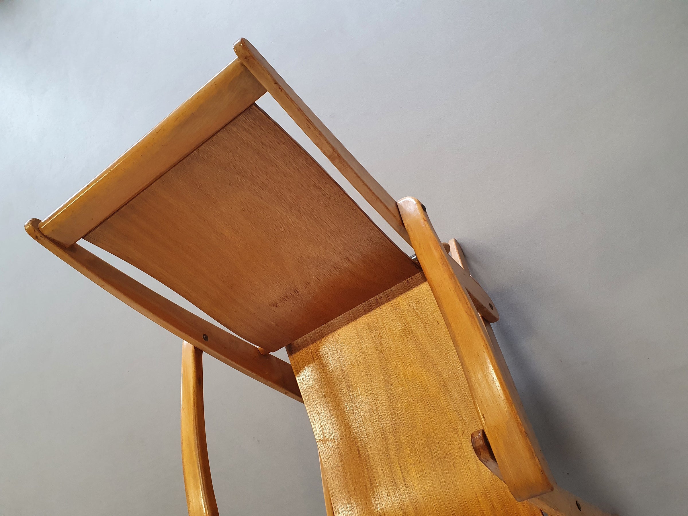 Mid Century plywood folding chairs