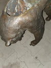 Well detailed bronze bear coffee table frame.