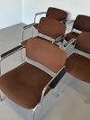 6 x retro chair seventies in good condition. 2 chairs have a lower back rest and armrests