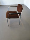 6 x retro chair seventies in good condition. 2 chairs have a lower back rest and armrests