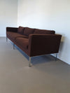 Artifort sofa C905 by Kho Liang Ie 240 x 80 x 65 cm. Original upholstery brown bouclé wool