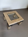 Maitland Smith Tesselated Coffee Table, U.S.A, 1980's 73 x 73 x 47 cm