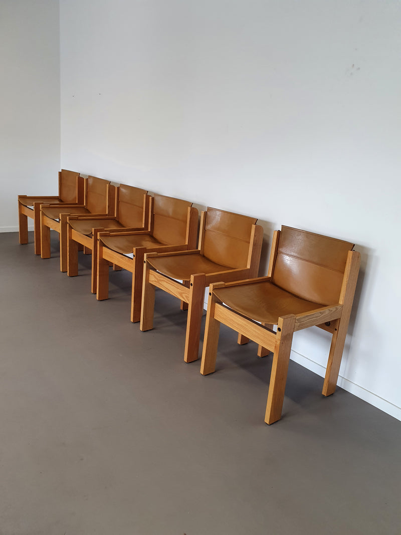 6 x Ibisco dining chair 1970s