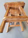 Olm wood brutalist wabi sabi dining set / 6 chairs / Table.