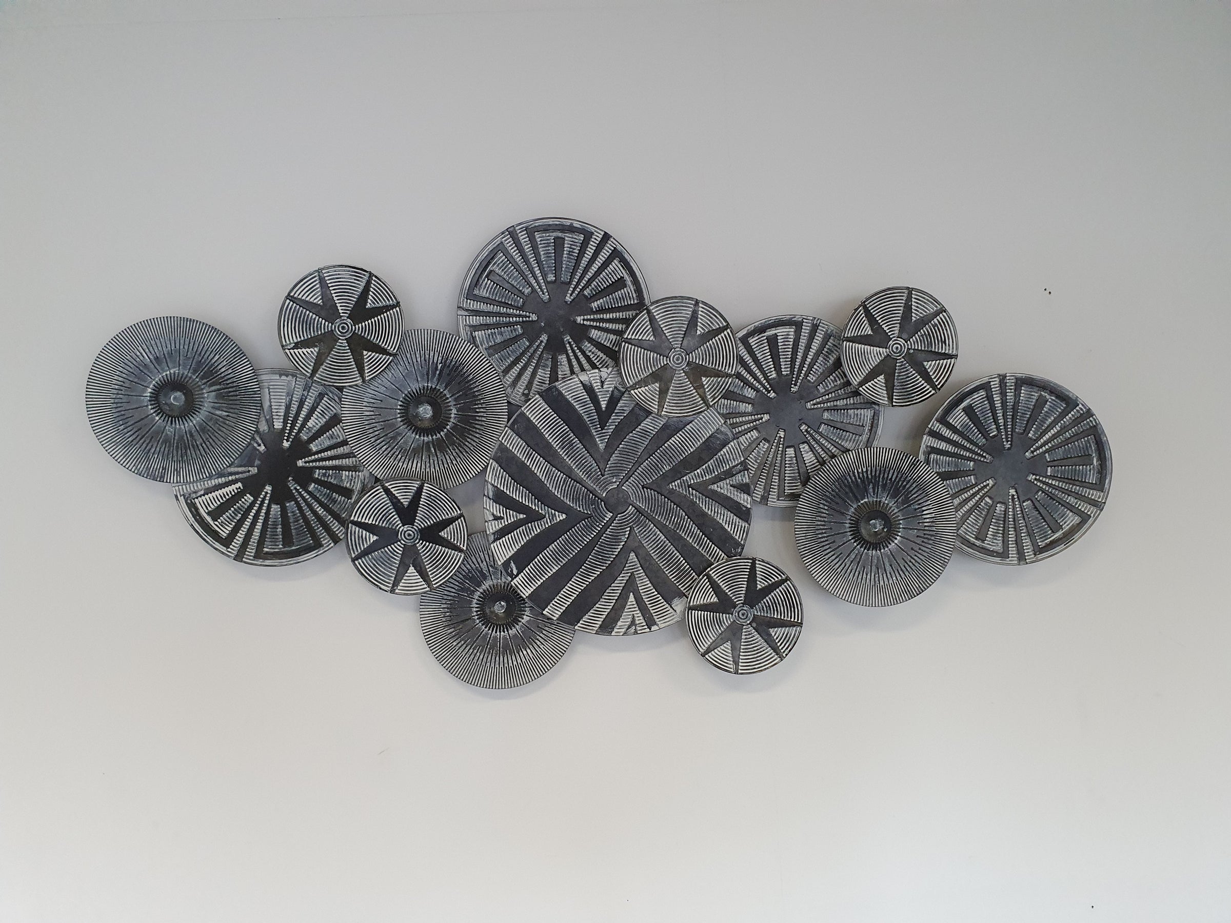 Large aluminium wall sculpture