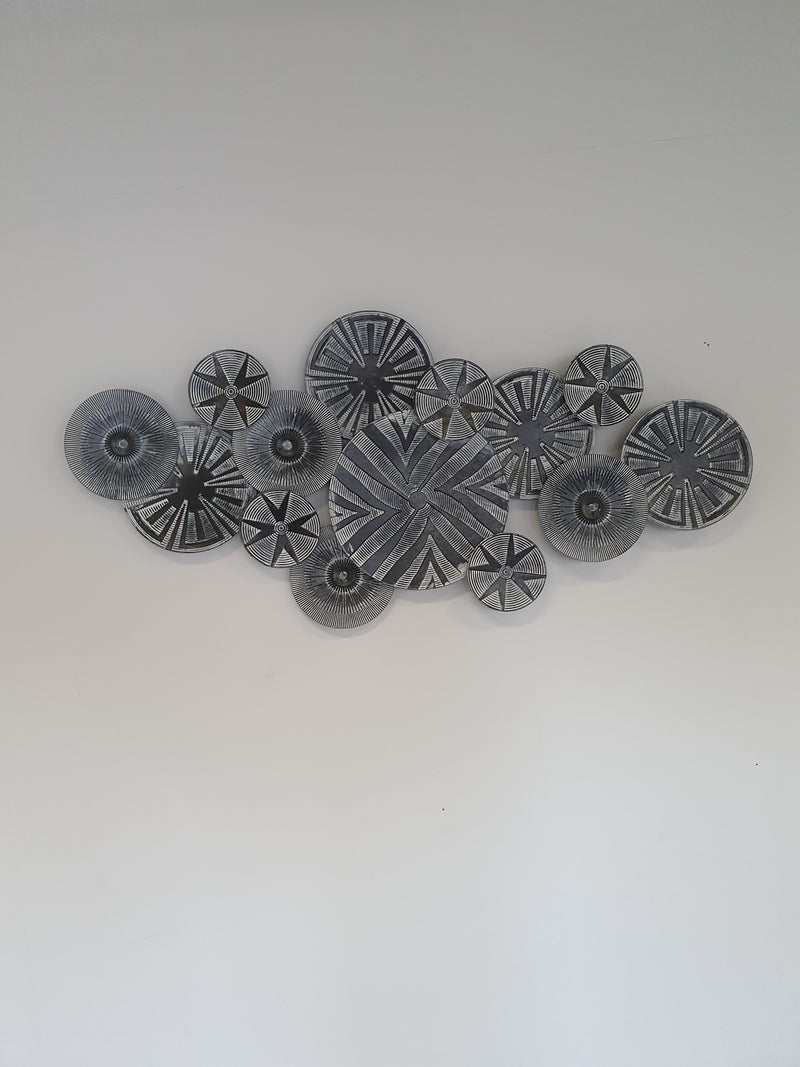 Large aluminium wall sculpture