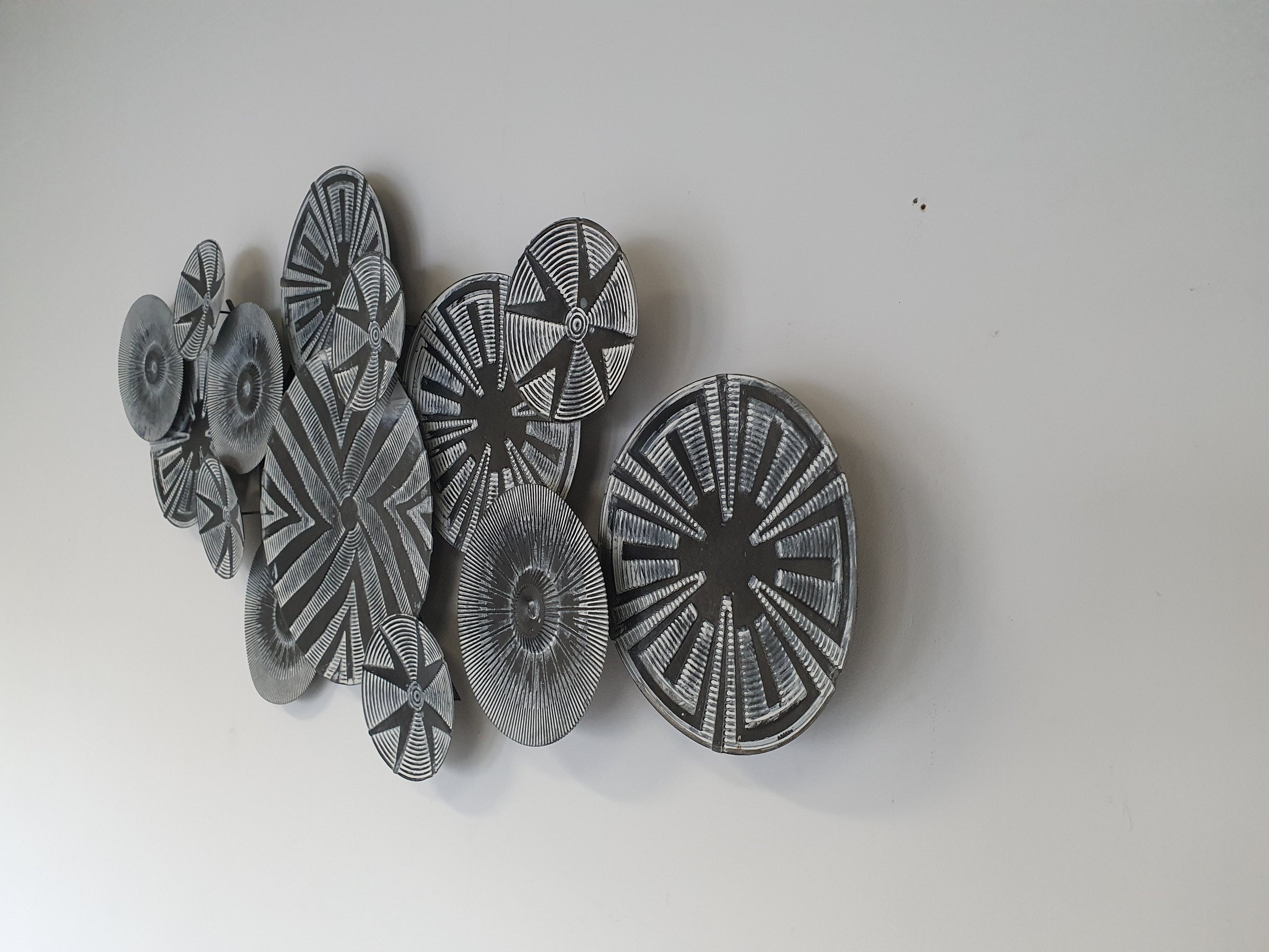 Large aluminium wall sculpture