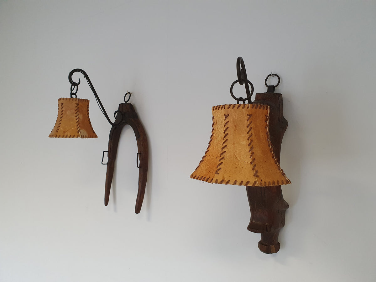 Ox harnass wall lamps