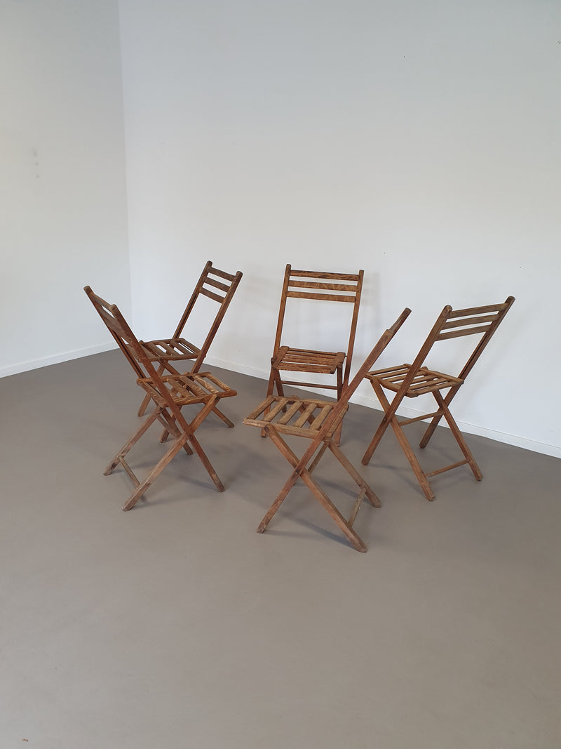 5 x folding chair 60s