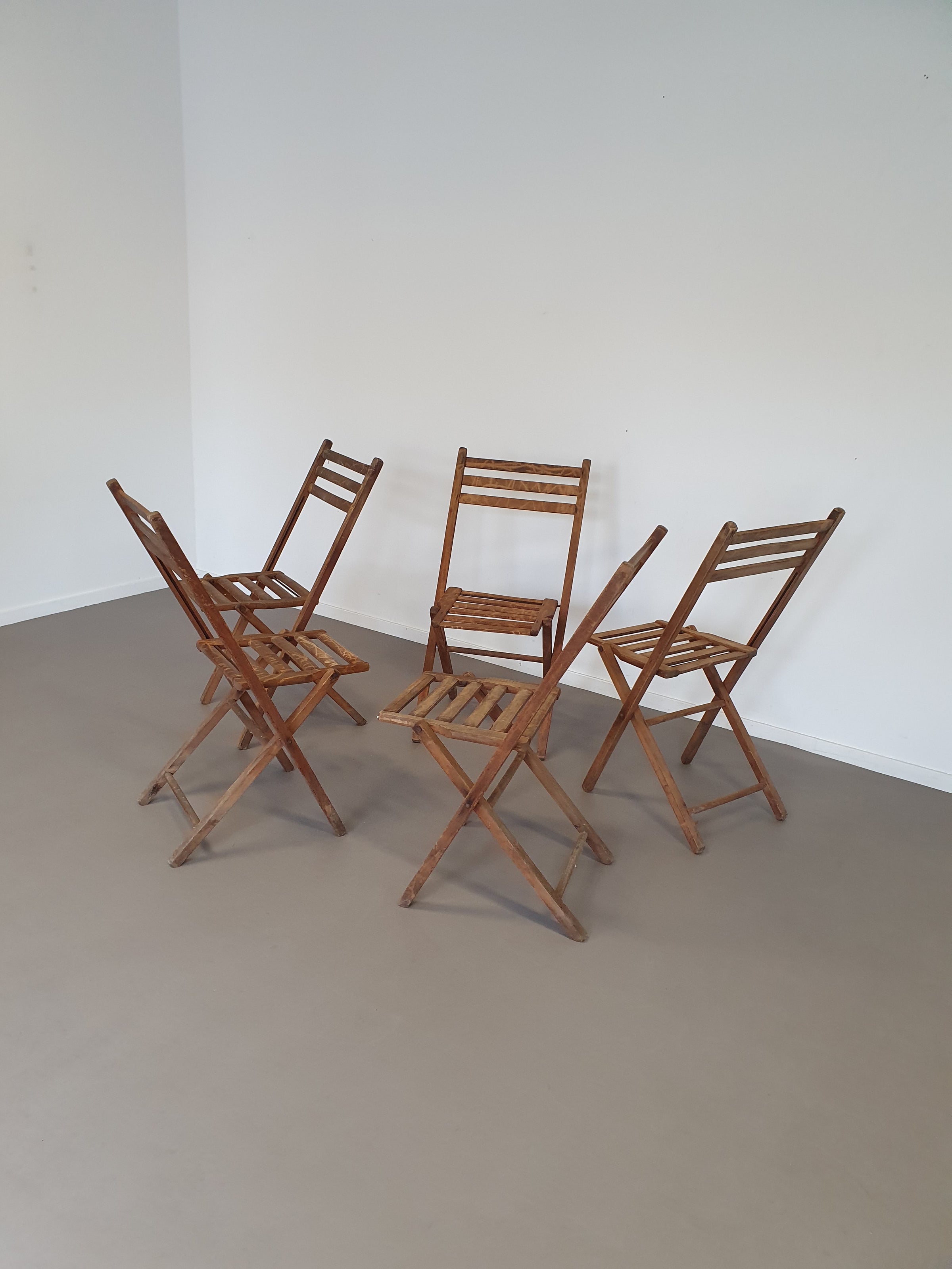 5 x folding chair 60s