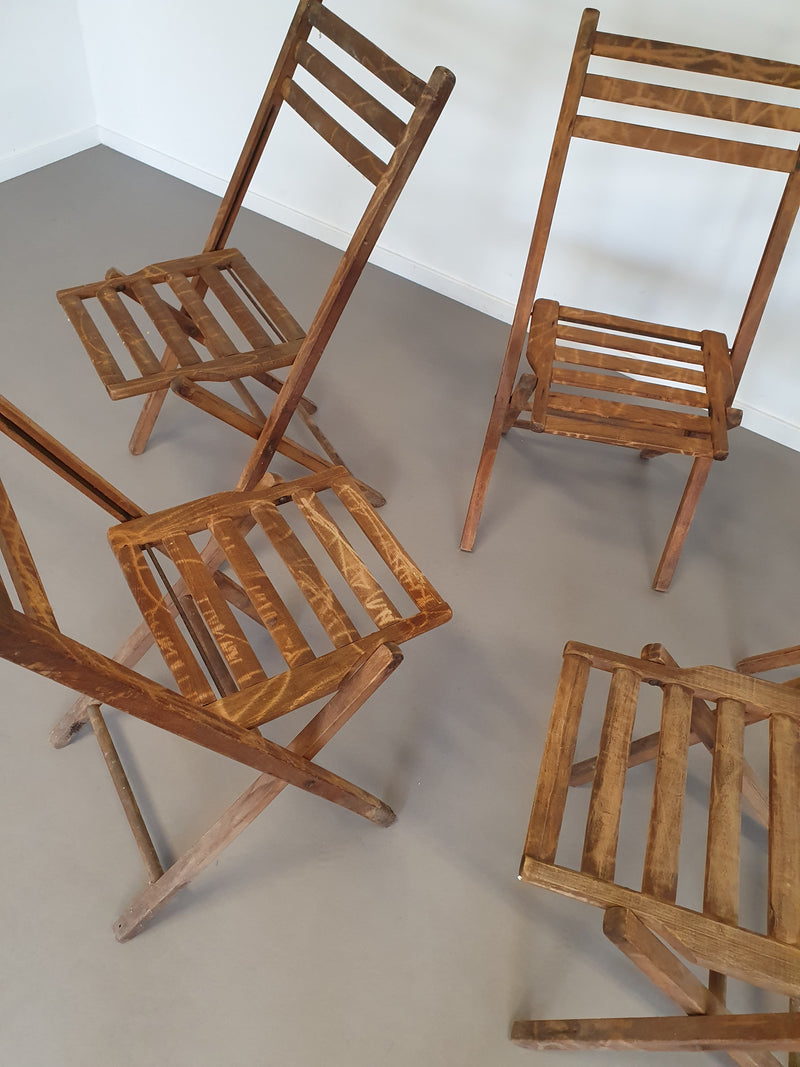 5 x folding chair 60s