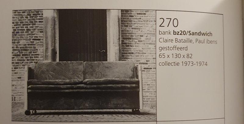 2 x Fauteuil 1 x sofa sz20/Sandwich. Ontwerp van Claire Bataille en Paul Ibens voor 't Spectrum collectie van 1973-1974