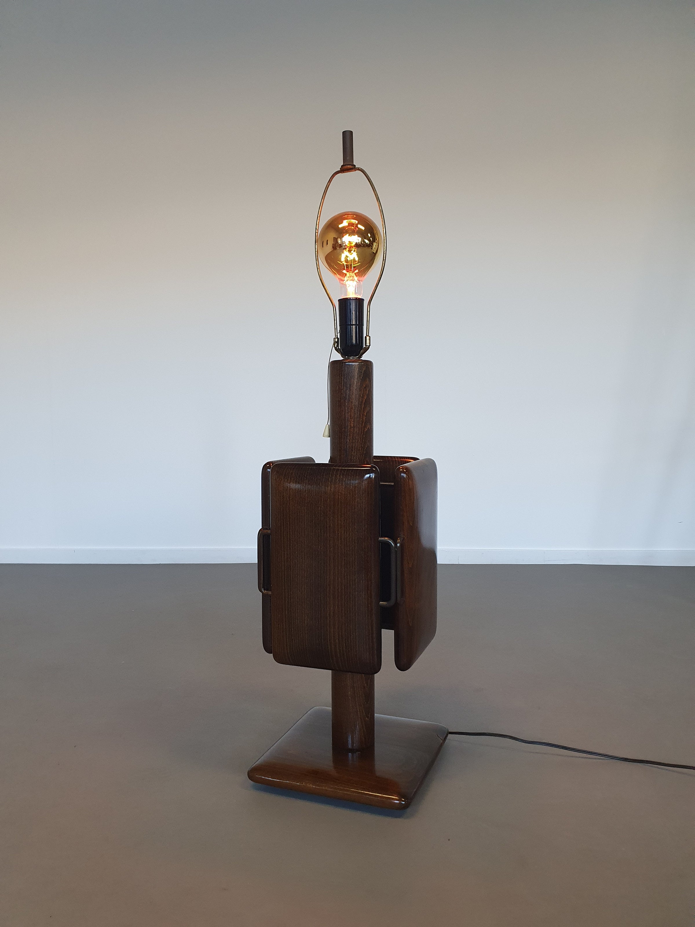 Large Brutalist floor / table lamp