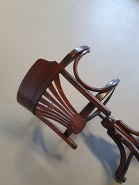 BENTWOOD,  ADJUSTABLE, ROTATABLE OFFICE / DESK CHAIR BY MICHAEL THONET FOR DREVOUNIA, 1950S