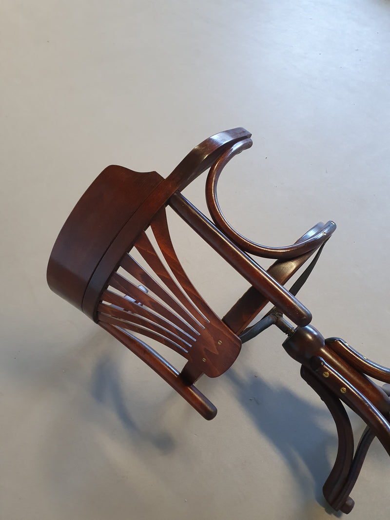 BENTWOOD,  ADJUSTABLE, ROTATABLE OFFICE / DESK CHAIR BY MICHAEL THONET FOR DREVOUNIA, 1950S