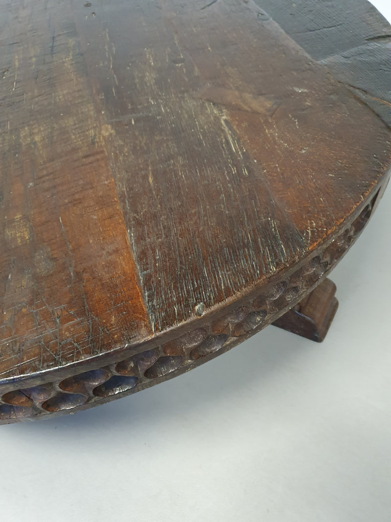 Beautiful large brutalist oak coffee table.
120 cm x 46 cm