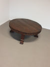 Beautiful large brutalist oak coffee table.
120 cm x 46 cm