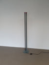Trilumen floor lamp by Hans Von Klier for Bilumen Milano. Lamp uses halogen light bulbs. Floor lamp measures 175 x 30 cm