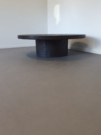 Beautiful composite, resin stone look brutalist coffee table
