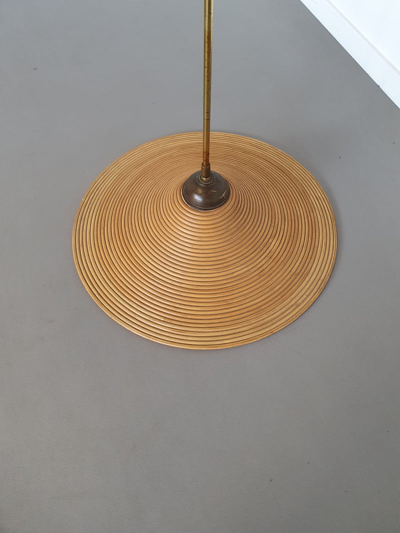 Lumi pencil reed bamboo pendant lamp 60s