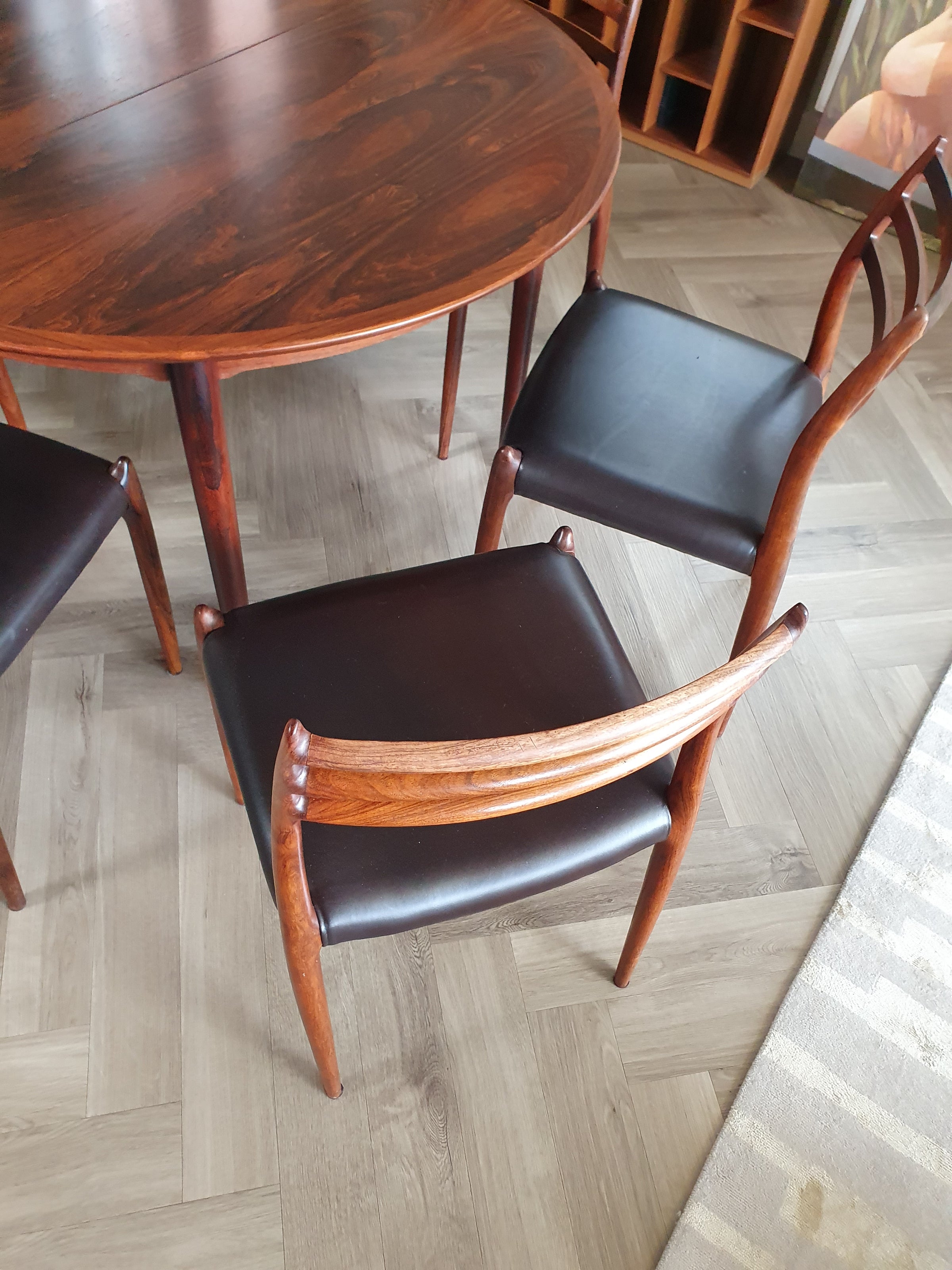 Niels O. Møller Dining Chairs Model 78 by J.L Møllers Møbelfabrik in Denmark