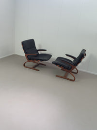 Vintage Kengu loungestoelen van Elsa &amp; Nordahl Solheim voor Rybo Rykken &amp; Co