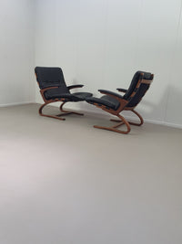 Vintage Kengu lounge chairs  by Elsa & Nordahl Solheim for Rybo Rykken & Co