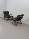 Vintage Kengu lounge chairs  by Elsa & Nordahl Solheim for Rybo Rykken & Co