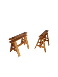 Table easels, Zanotta, CAVALLETTI LEONARDO (pair), Achille Castiglioni, 1979.