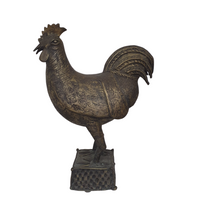 Large bronze / brass African Benin rooster