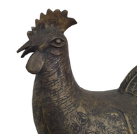 Large bronze / brass African Benin rooster