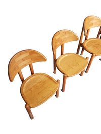 logo.human 4 x chair, made in solid maple by Ansager Møbler, Denmark. Danish craftsmanship, marked with stamp.