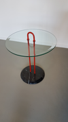 side table Cattelan Italy glass marble by Vico Magistretti