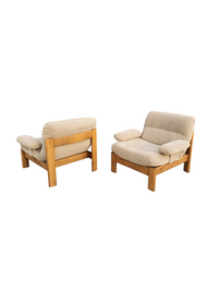 2 x vintage lounge chair fauteuil 1970.