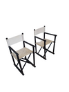 Extremely rare set of director's chairs by Pierantonio Bonacina